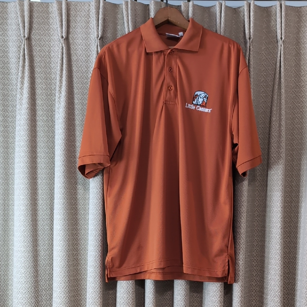 Colleague Exclusive Little Caesars Men's Size XL Orange Polo With Logo